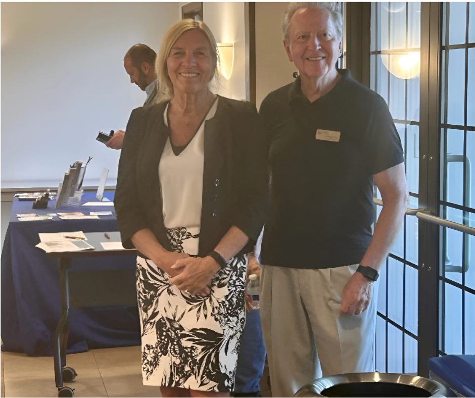 Mayor McCombie and Barrington Township Supervisor Robert Alberding.