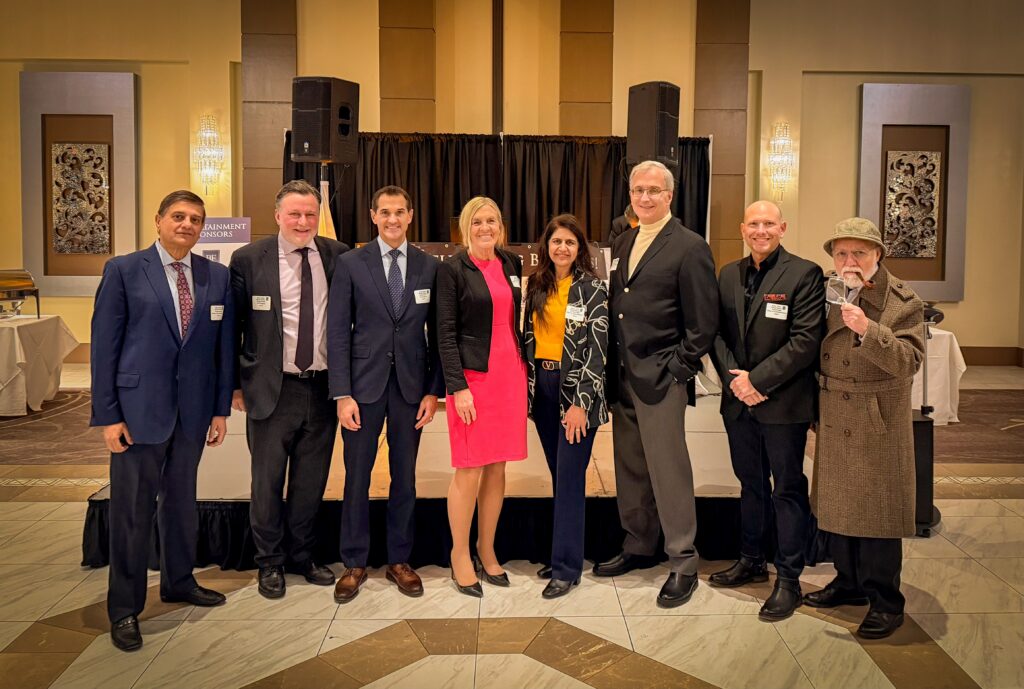 Image of the Village Trustees and the Owners of the Restaurant The Greggory.