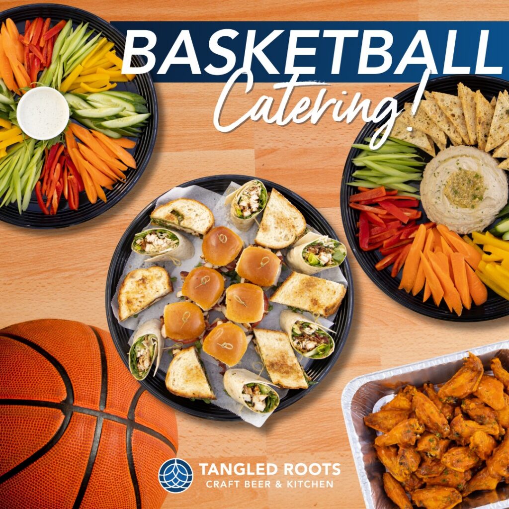 Image of Catering trays that Tangled Roots will be selling for March Madness
